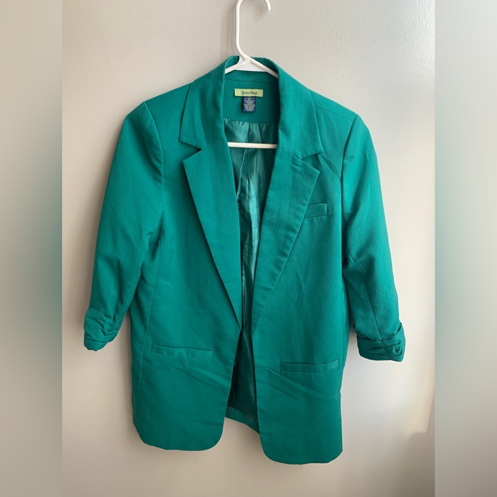 Teal Green Blazer Size medium